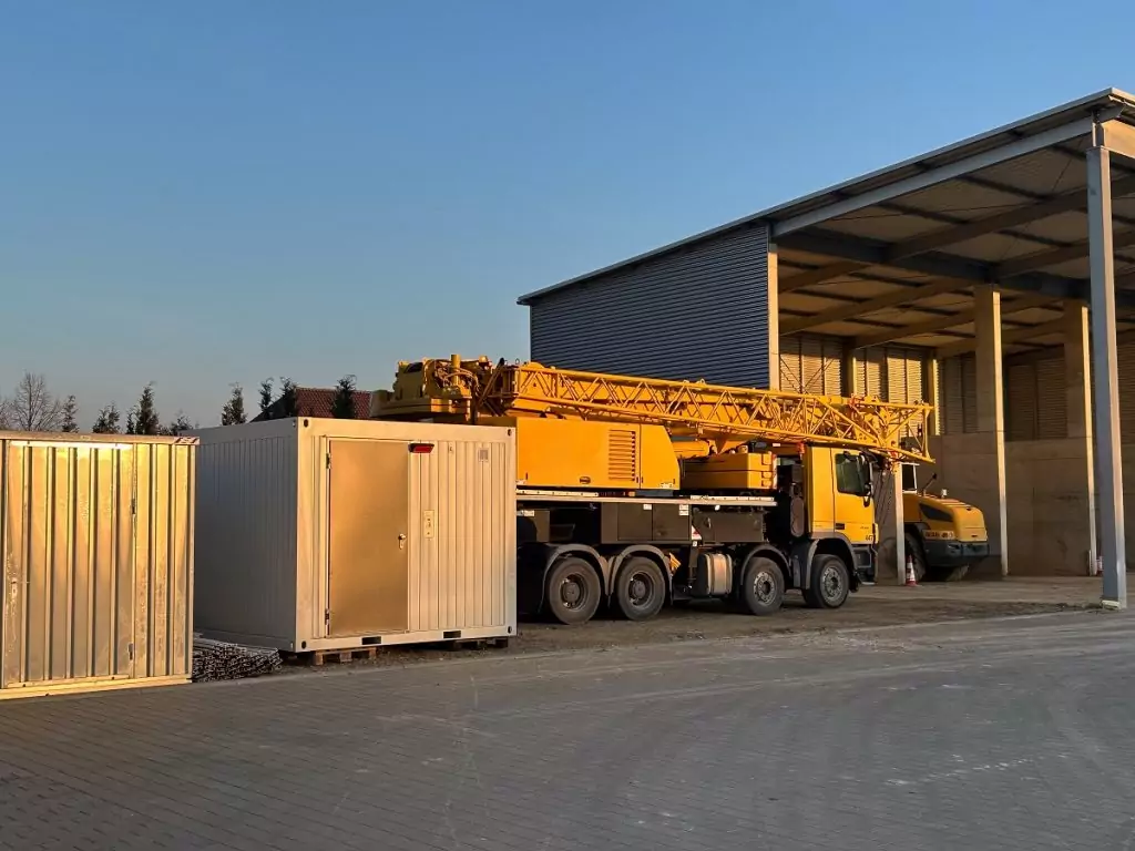 Barrierefreier Sanitärcontainer mit Sonderausstattung